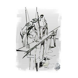 Fishing Poster Print Wall Art 11x17